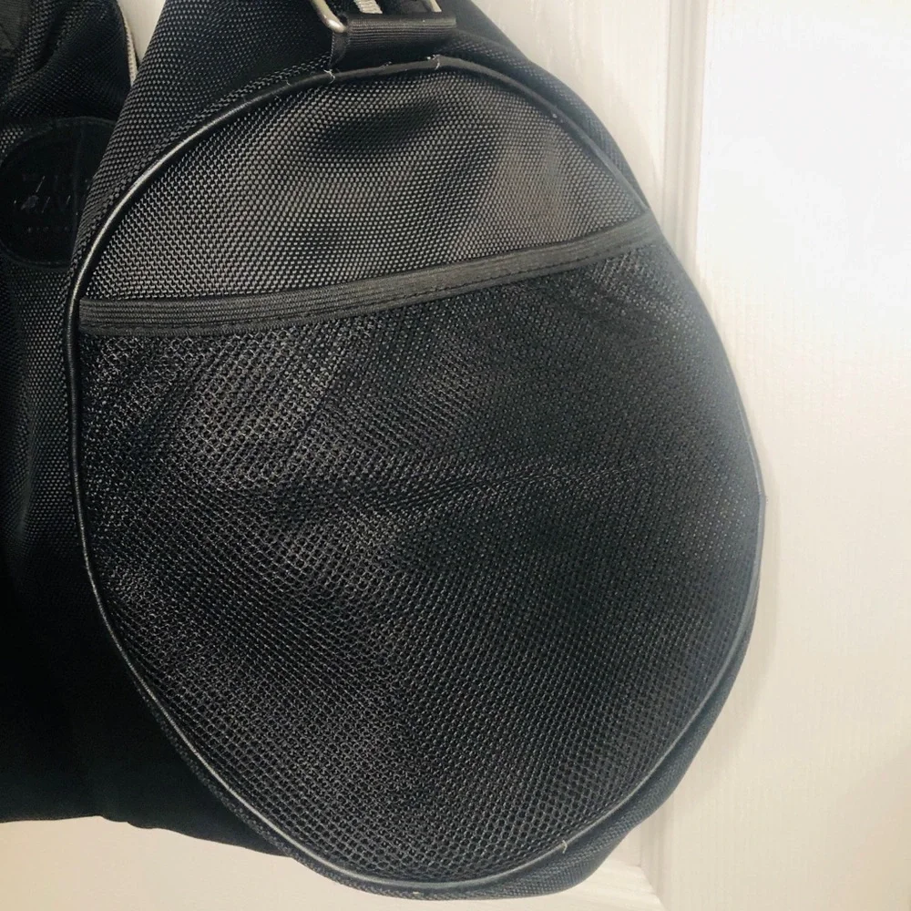 Art of Shaving Black Nylon Shoulder Tote with Mesh Side Pockets